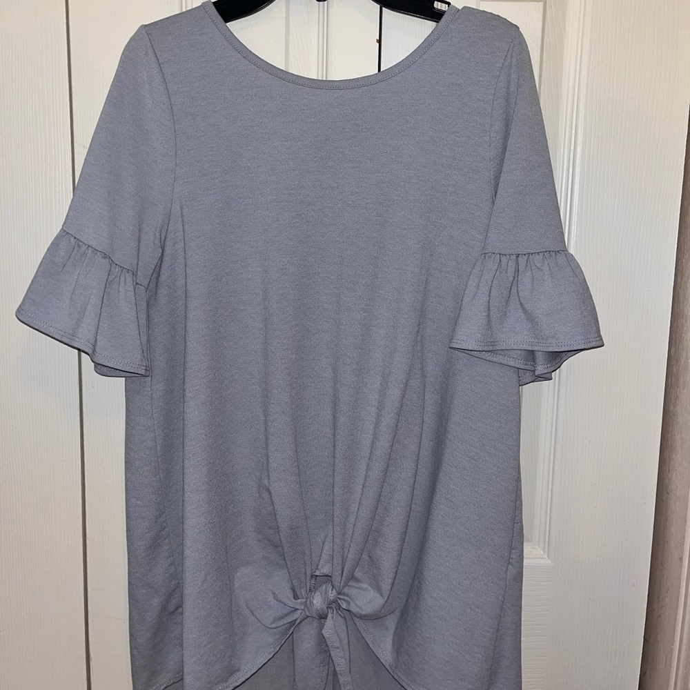 ALLY OOPS blue/grey shirt